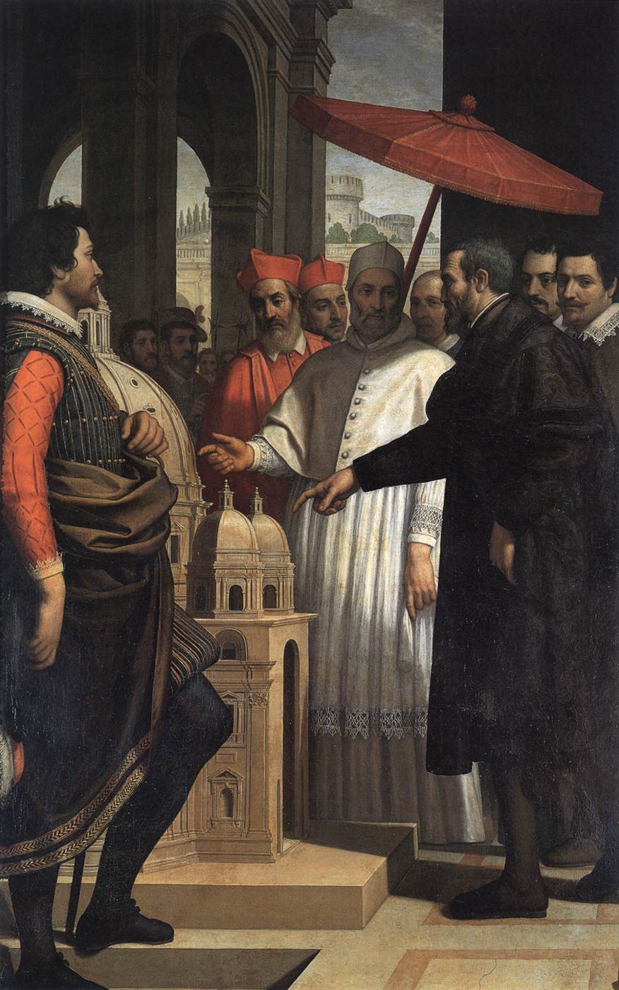 Michelangelo Showing Pope Paul IV the Model for St. Peter's