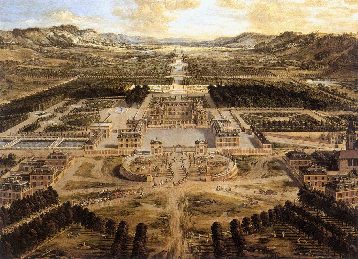Bird's eye view of Versailles