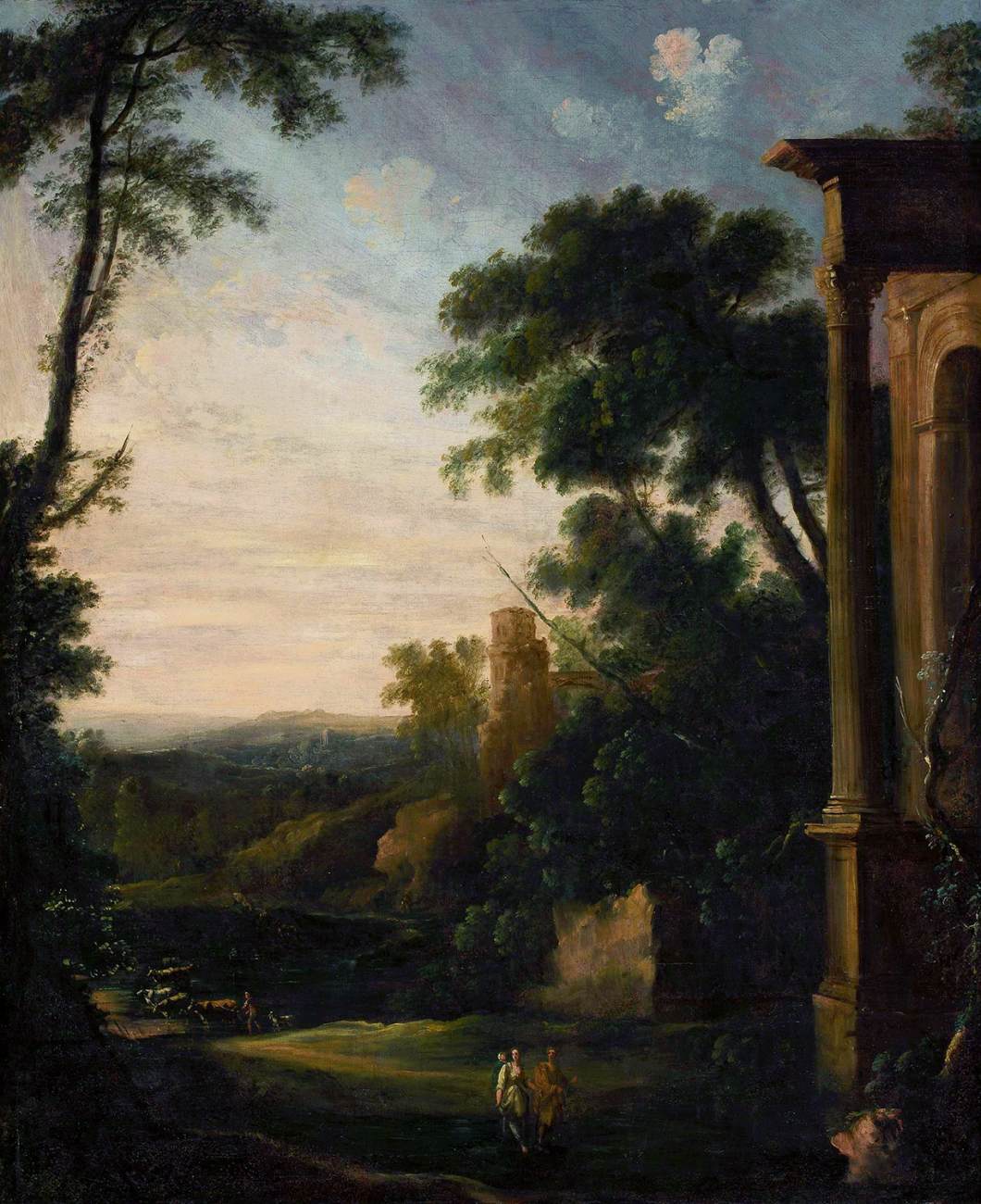 Landscape with Architecture and Staffage