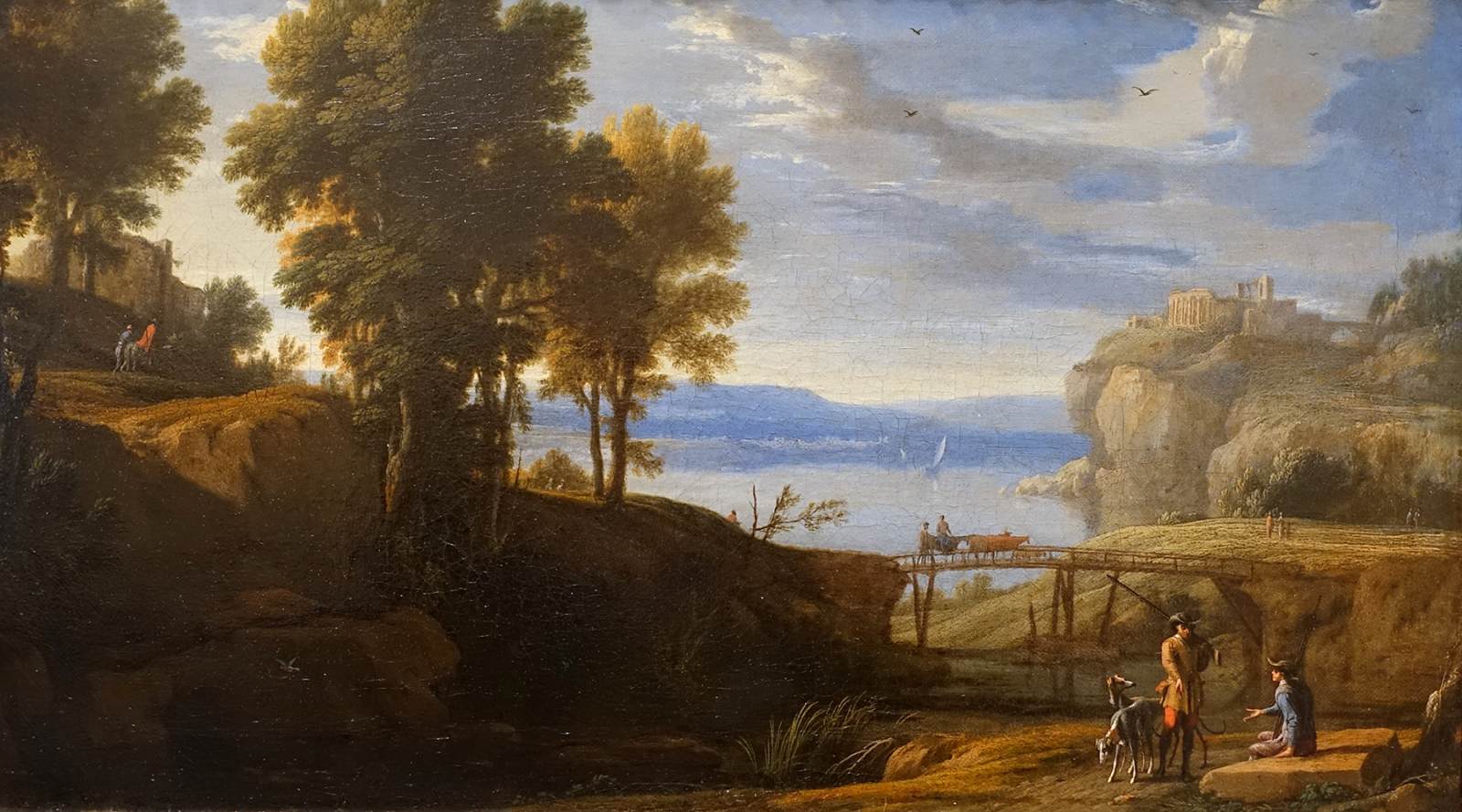 Landscape with a Bridge and Hunters