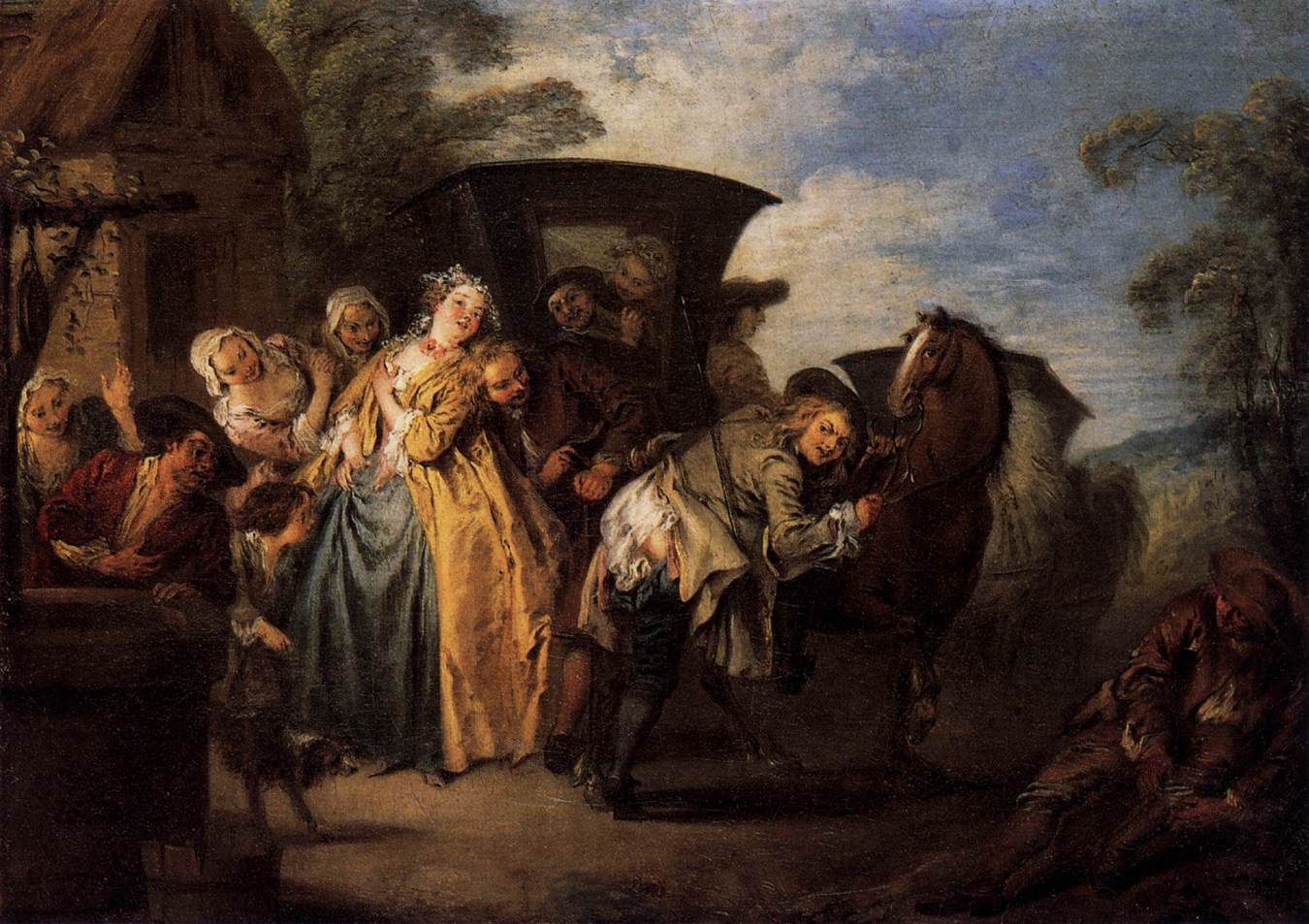 The Poet Roquebrun Breaks His Garter