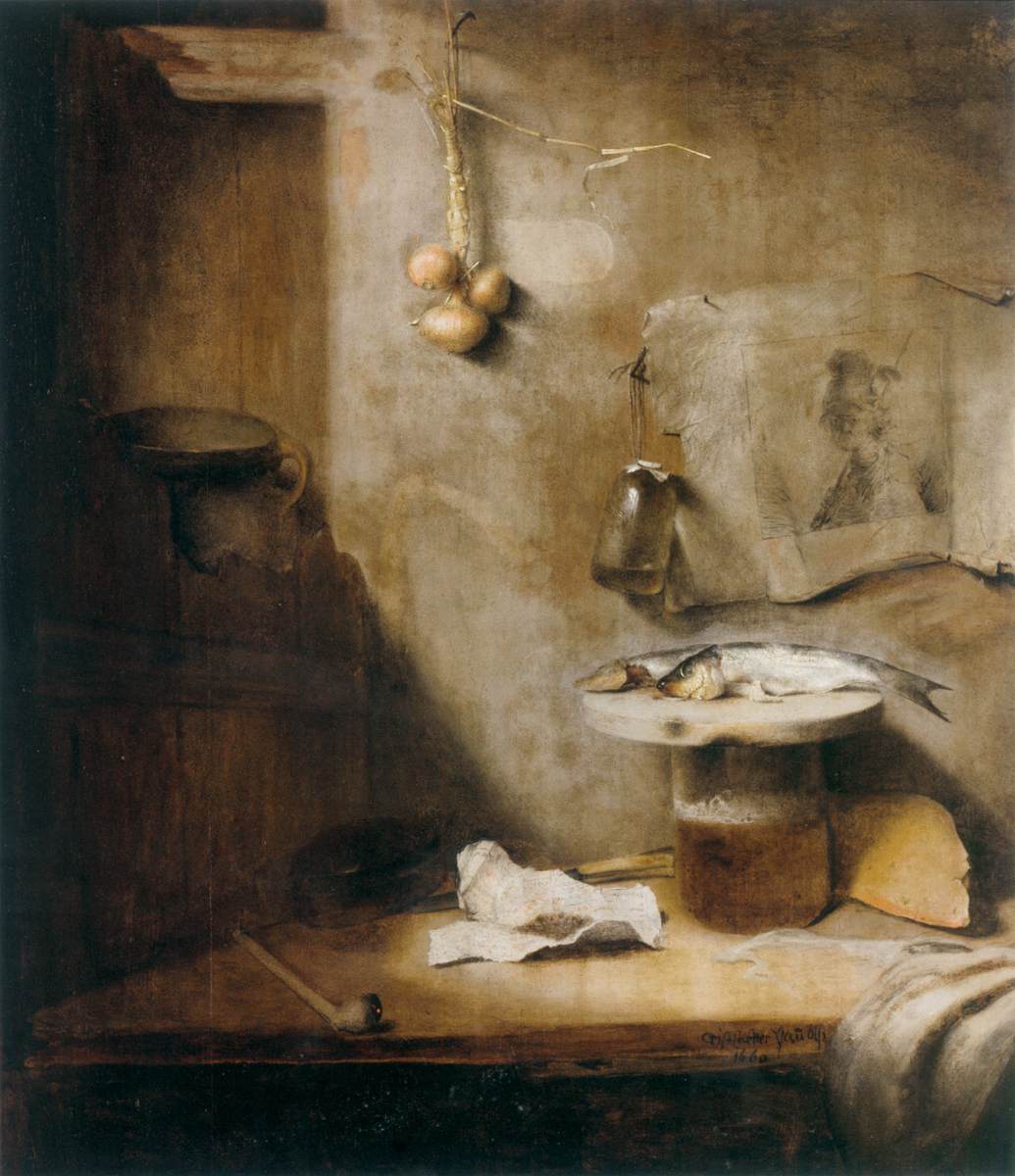 Still-Life with Beer, Herring and Pipe