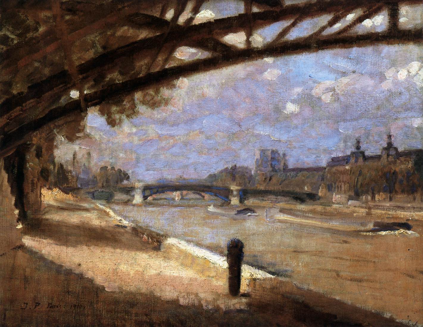 Under the Pont des Arts, Paris