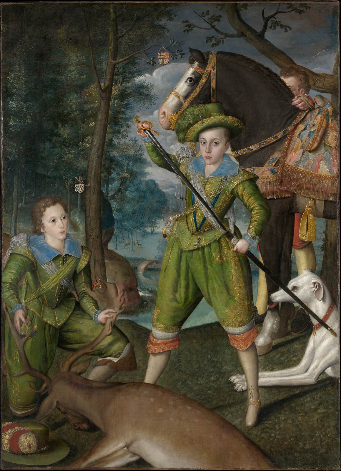 Henry Frederick (1594-1612), Prince of Wales, with Sir John Harington (1592-1614), in the Hunting Field