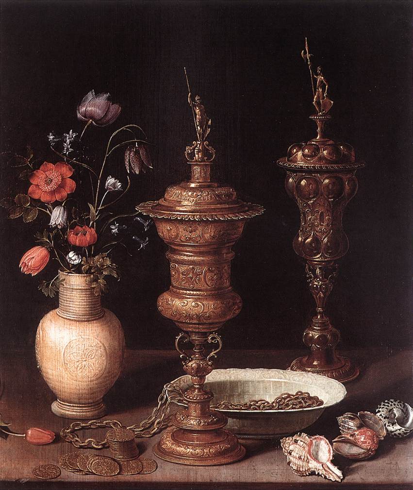 Still-Life with Goblets, Flowers and Shells