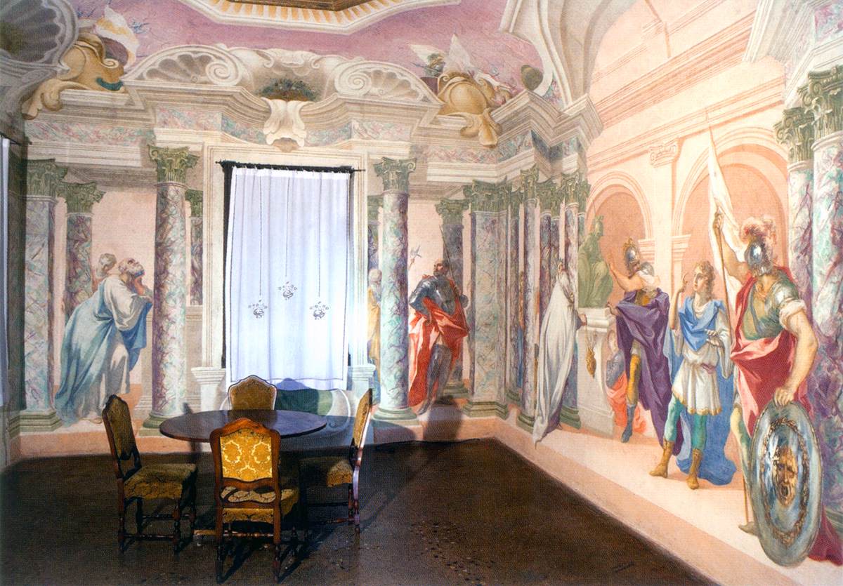 View of the northwest room in the foresteria