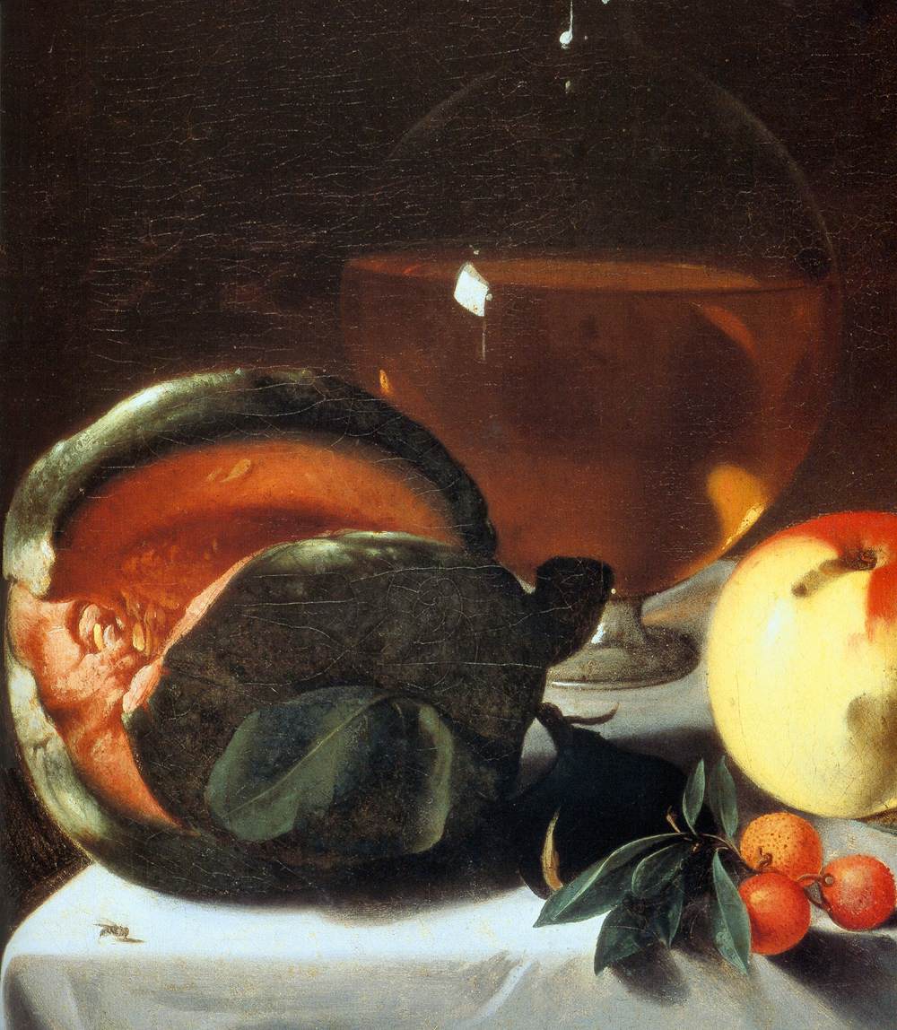 Still-Life with Fruit and a Carafe of White Wine (detail)