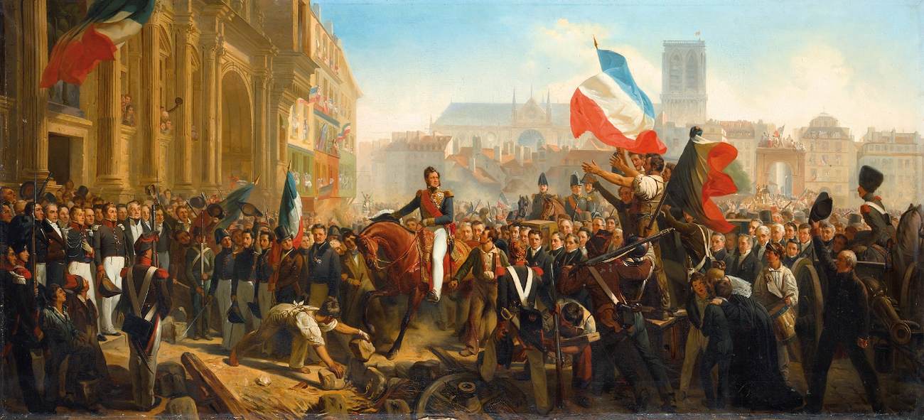 Louis-Philippe's Arrival at the Place de l'Hôtel de Ville on July 31 1830
