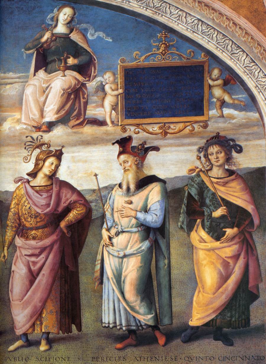 Famous Men of Antiquity (detail)