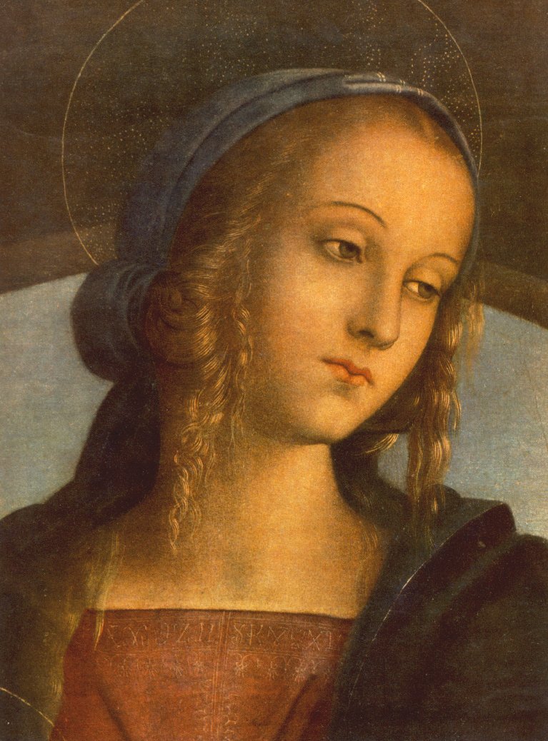 The Madonna between St John the Baptist and St Sebastian (detail)