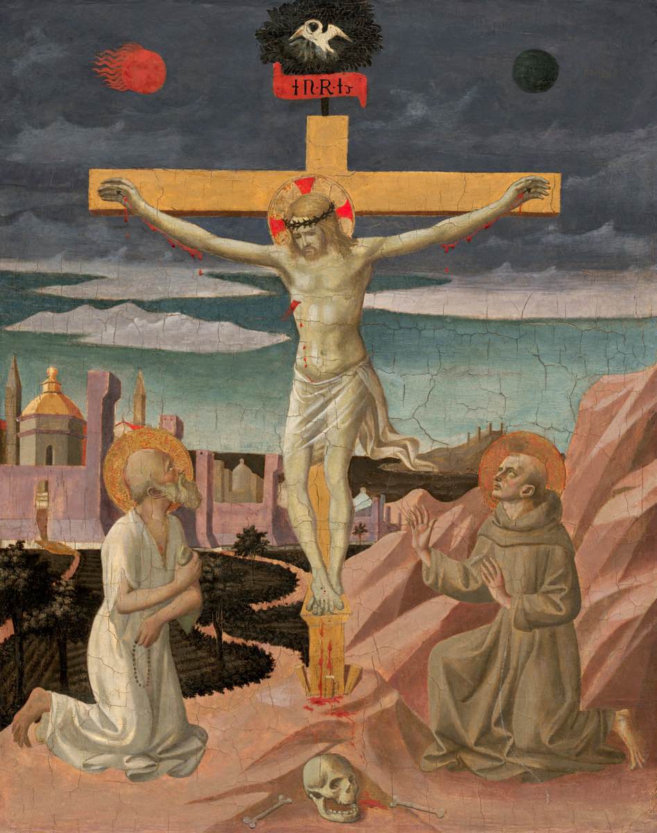 The Crucifixion with St Jerome and St Francis
