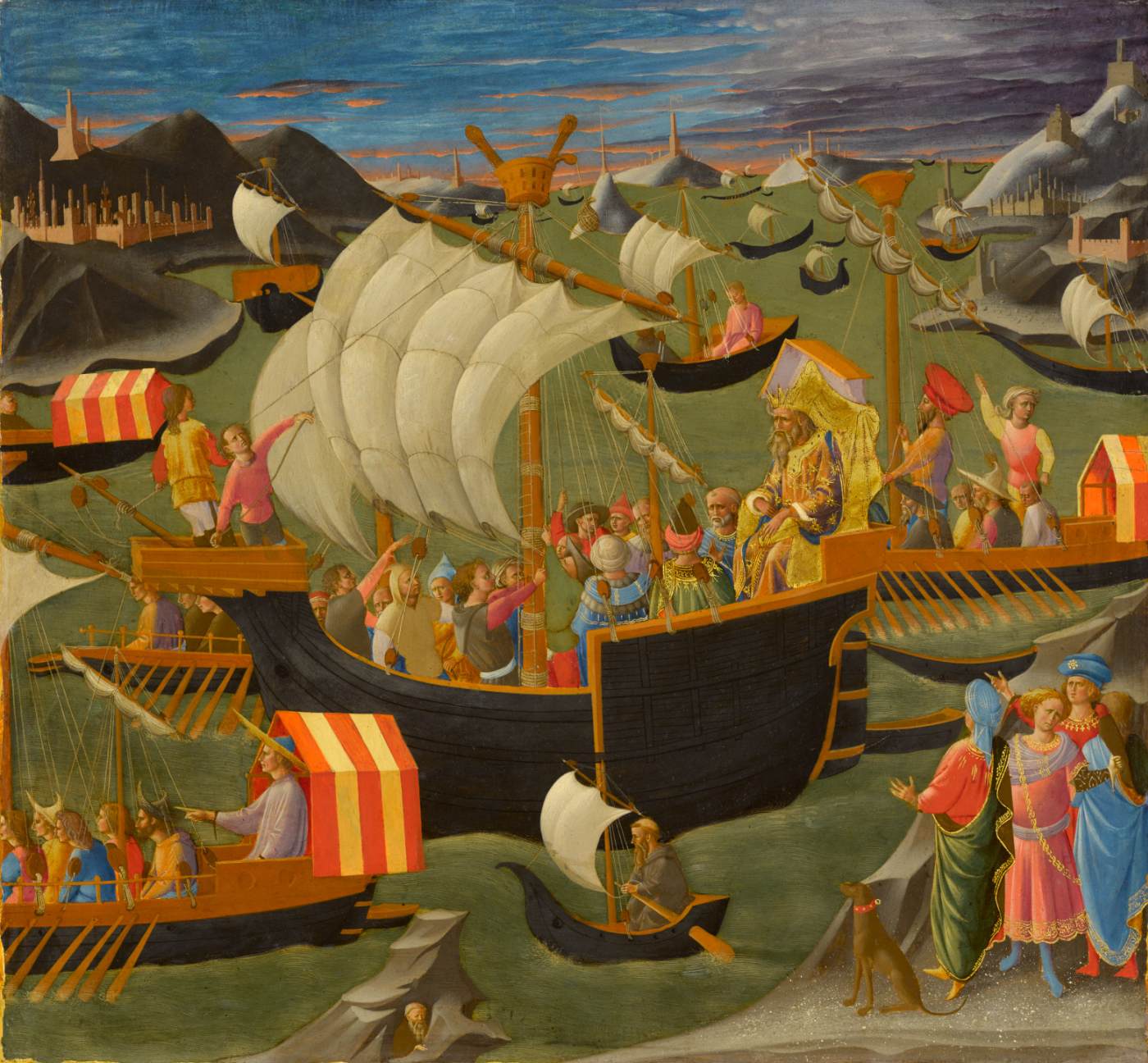 King Melchior Sailing to the Holy Land