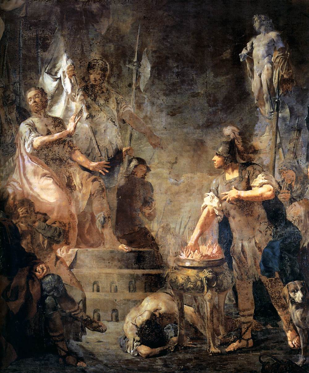 Mucius Scaevola before King Porsenna