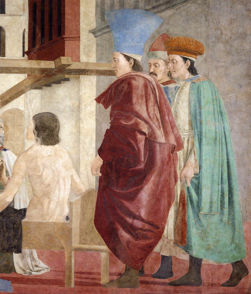 7b. Recognition of the True Cross (detail)