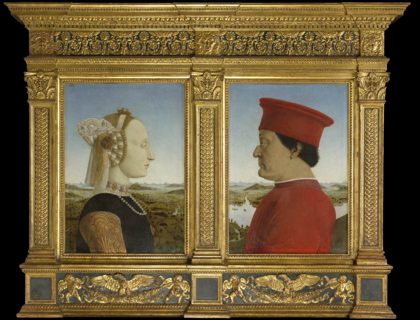 Portraits of Federico da Montefeltro and His Wife Battista Sforza