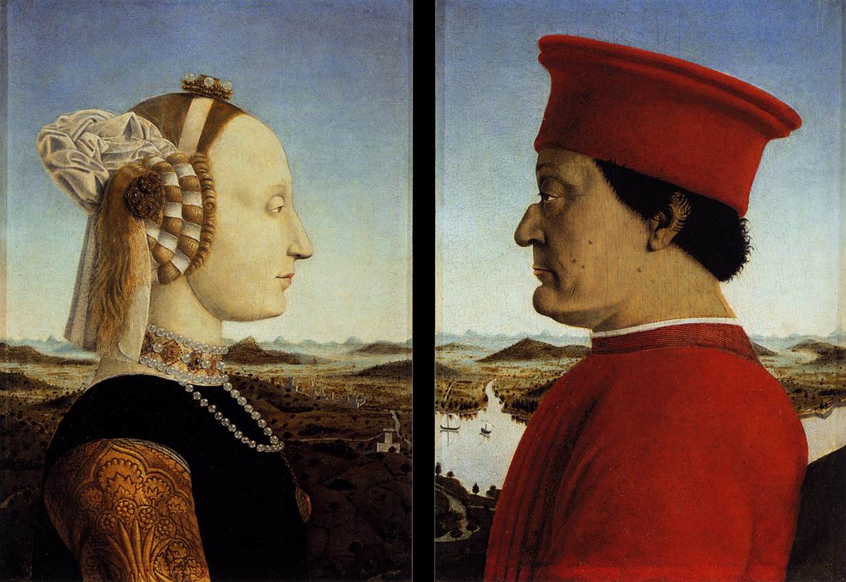 Portraits of Federico da Montefeltro and His Wife Battista Sforza