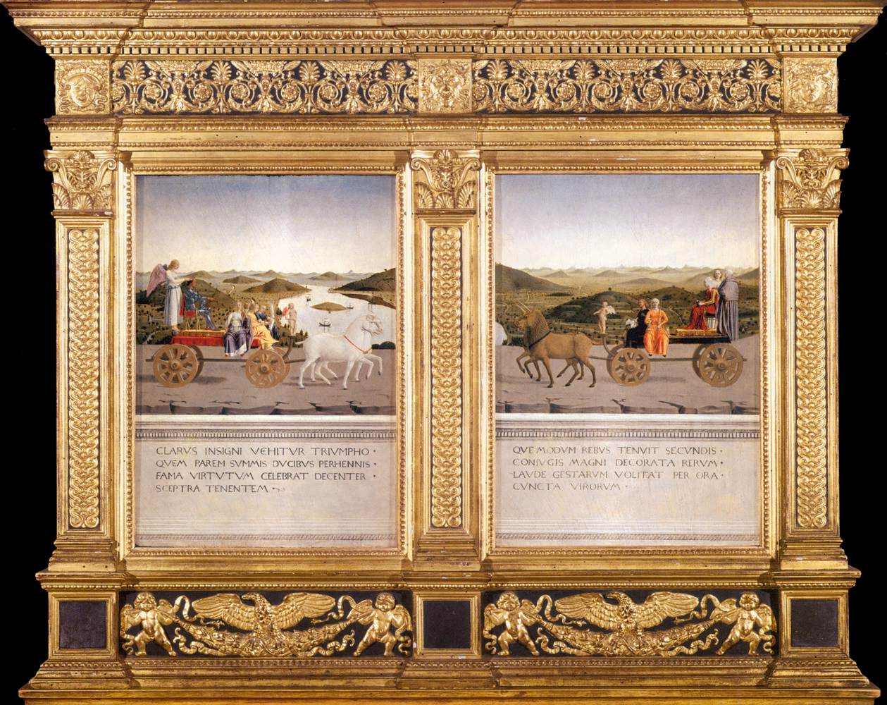 Portraits of Federico da Montefeltro and His Wife Battista Sforza (reverse sides)