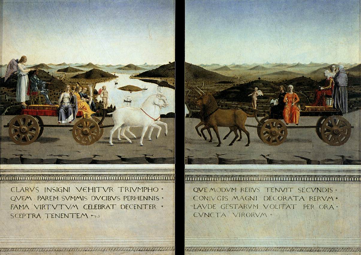 Portraits of Federico da Montefeltro and His Wife Battista Sforza (reverse sides)
