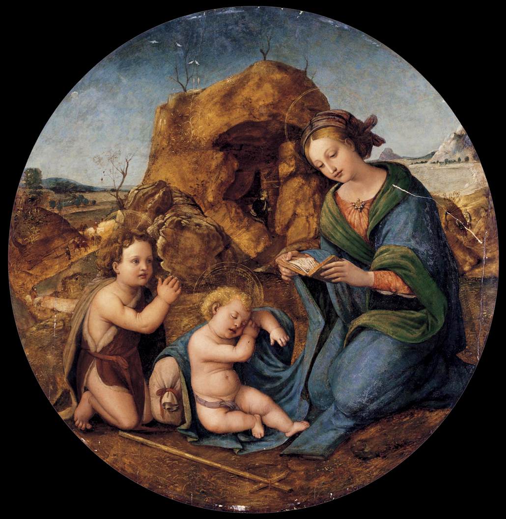 Madonna and Sleeping Christ Child with the Infant St John the Baptist
