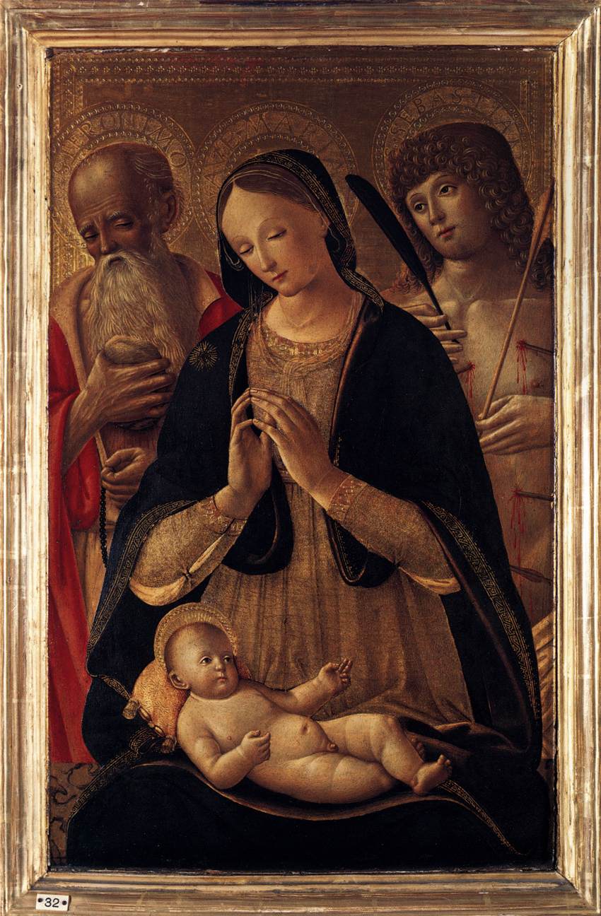 Madonna and Child with Sts Sebastian and Jerome