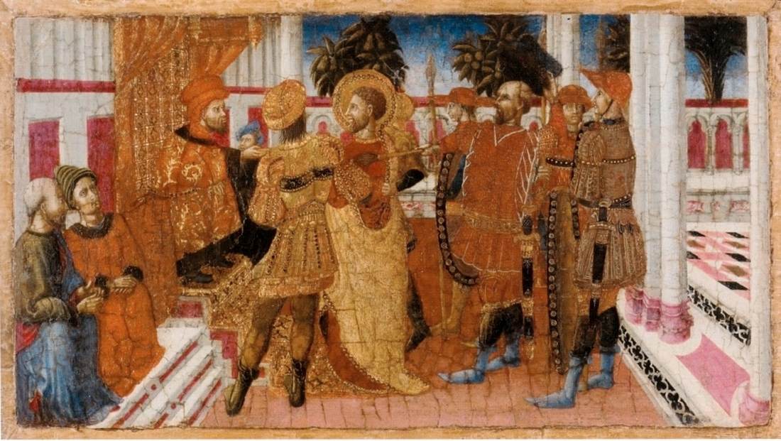 St Bartholomew before the King