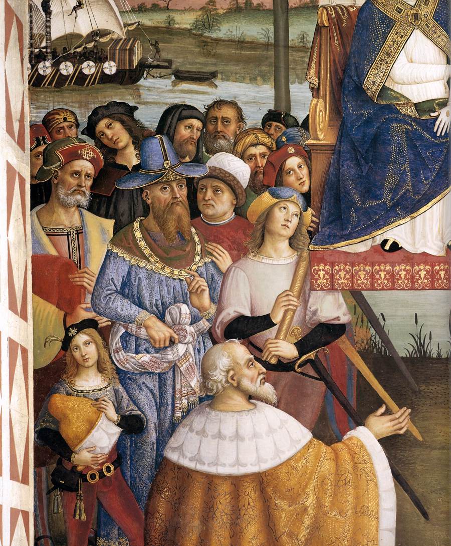 No. 10: Pope Pius II Arrives in Ancona (detail)