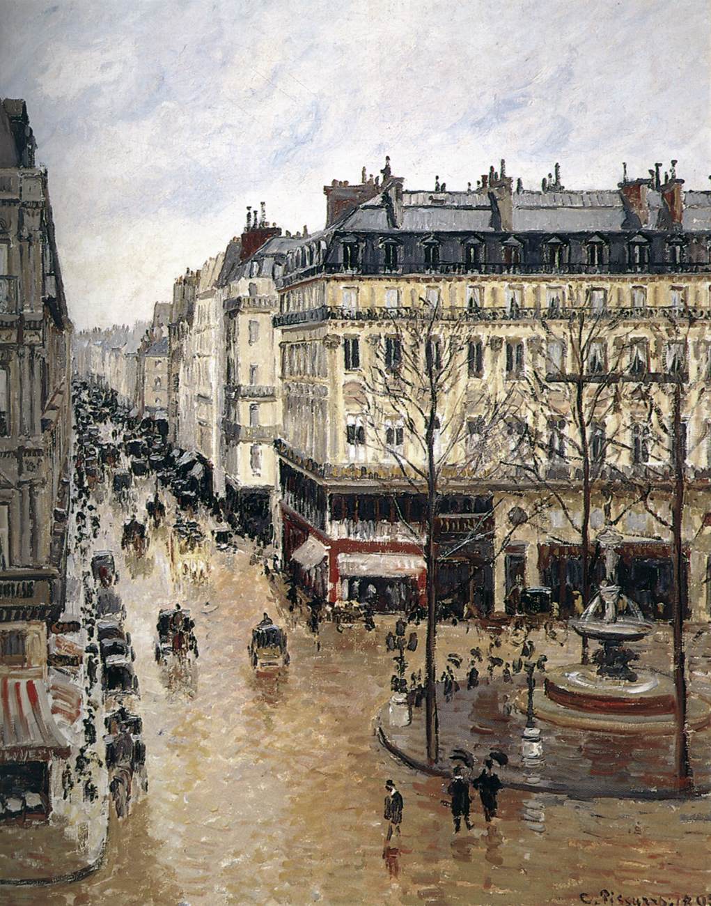 Rue Saint-Honoré, Effect of Rain