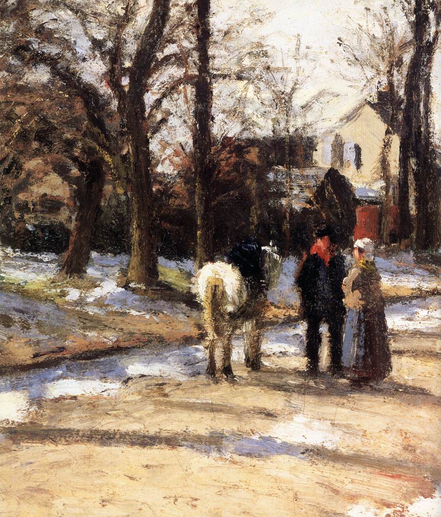 Road, Winter Sun and Snow (detail)