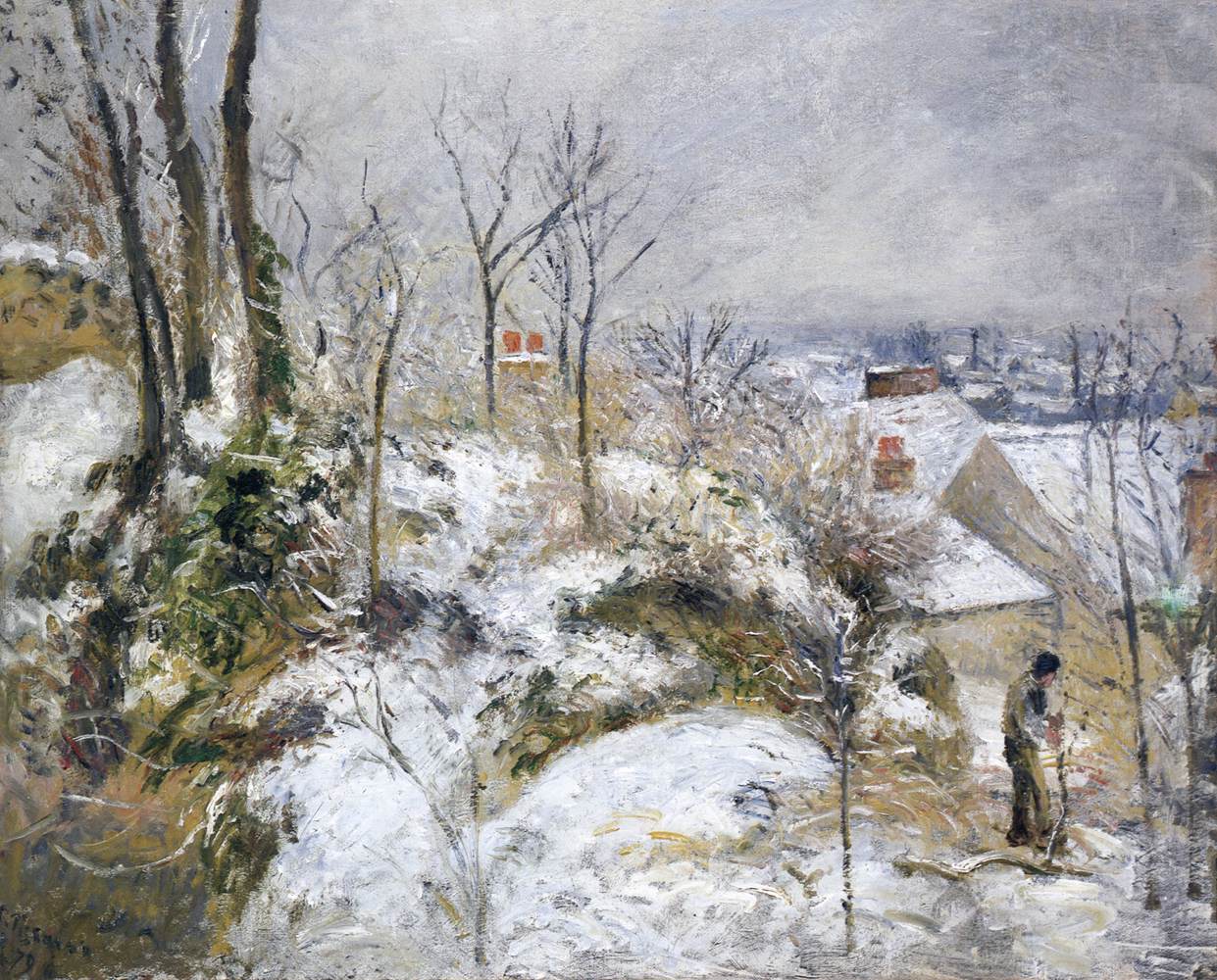 Rabbit Warren at Pontoise, Snow