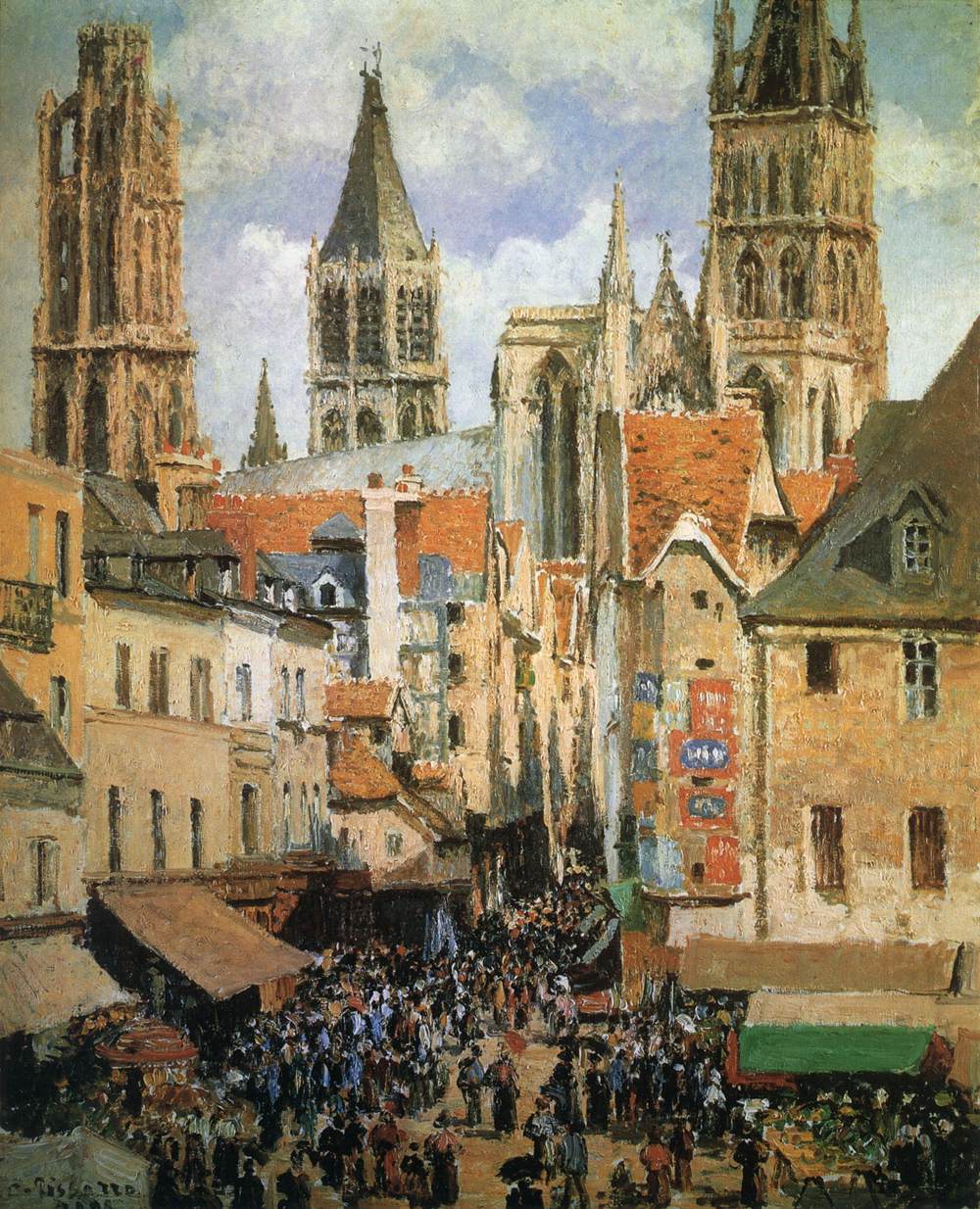 Old Market Place in Rouen and the Rue de l'Épicerie