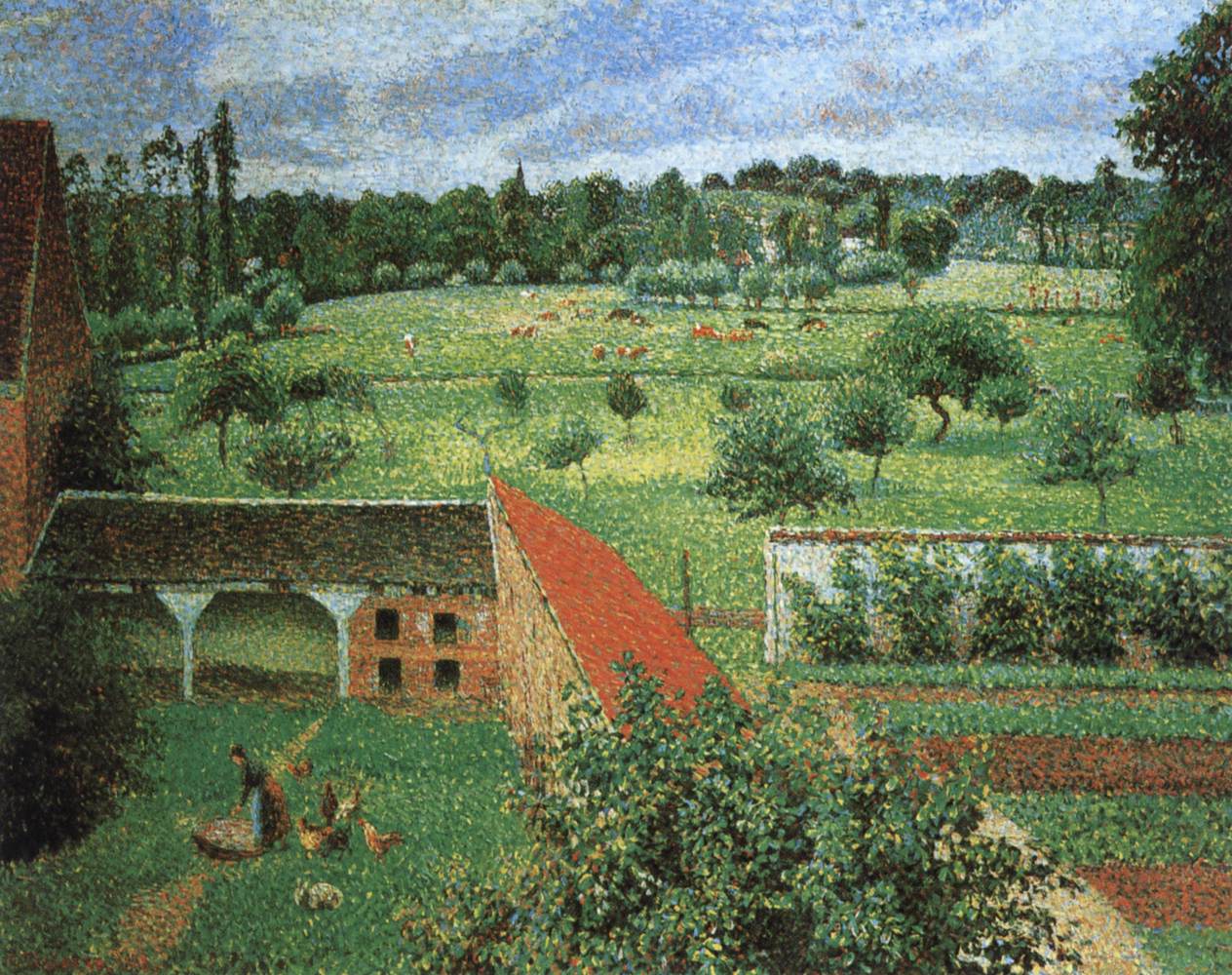 View from the Artist's Window at Eragny