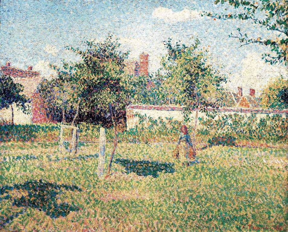 Woman in an Orchard, Spring Sunshine