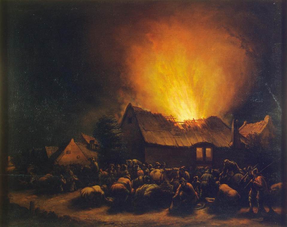 Fire in a Village