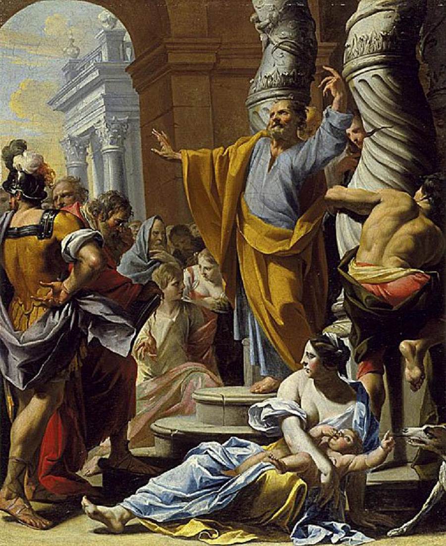 St Peter Preaching in Jerusalem