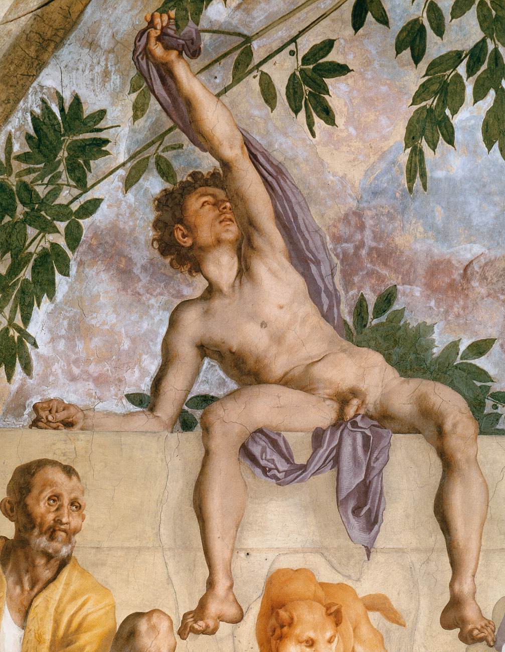 Lunette fresco (detail)