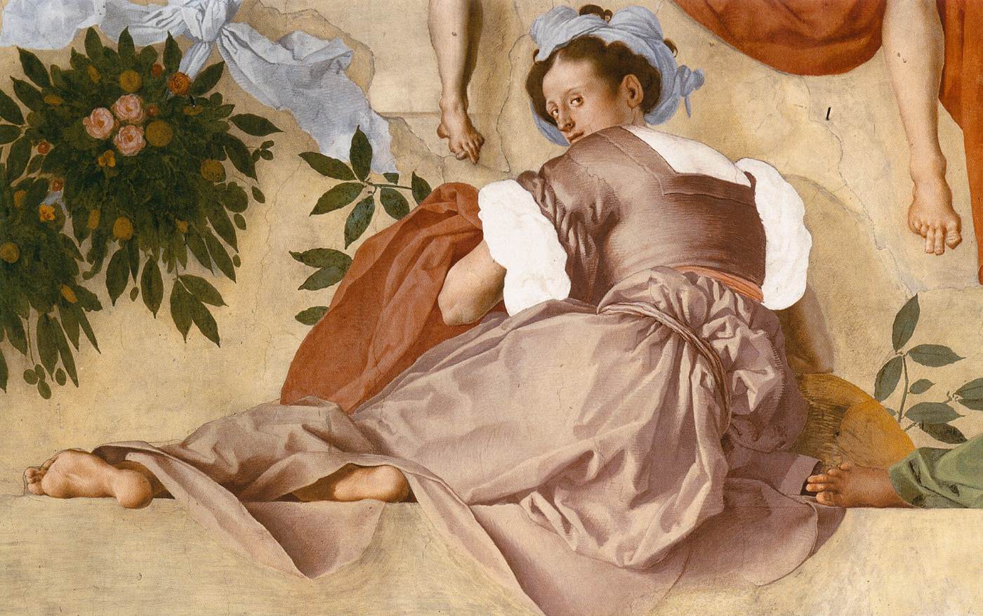 Lunette fresco (detail)