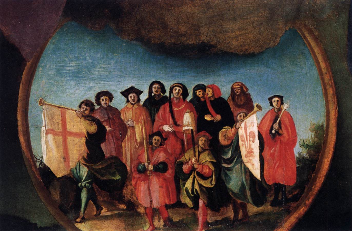 Madonna and Child with St Anne and Other Saints (detail)