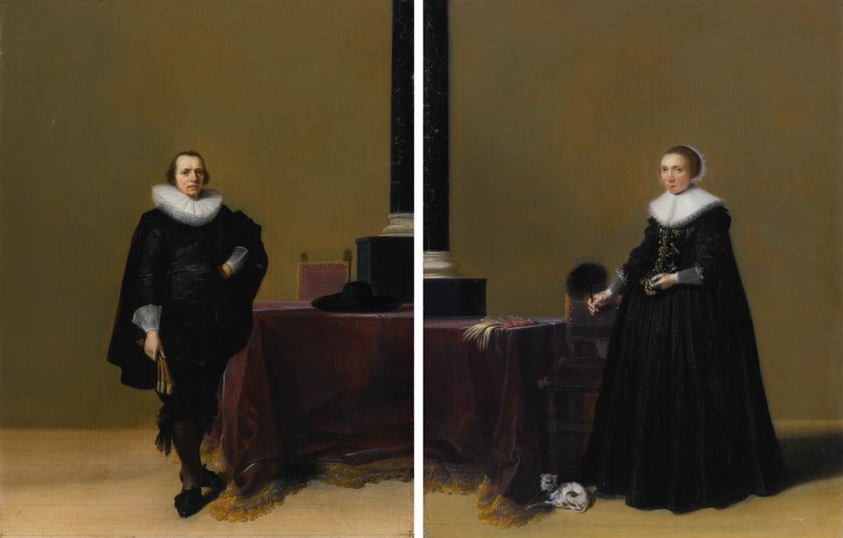 Portraits of Jacob van de Merckt and His Wife Petronella Witsen