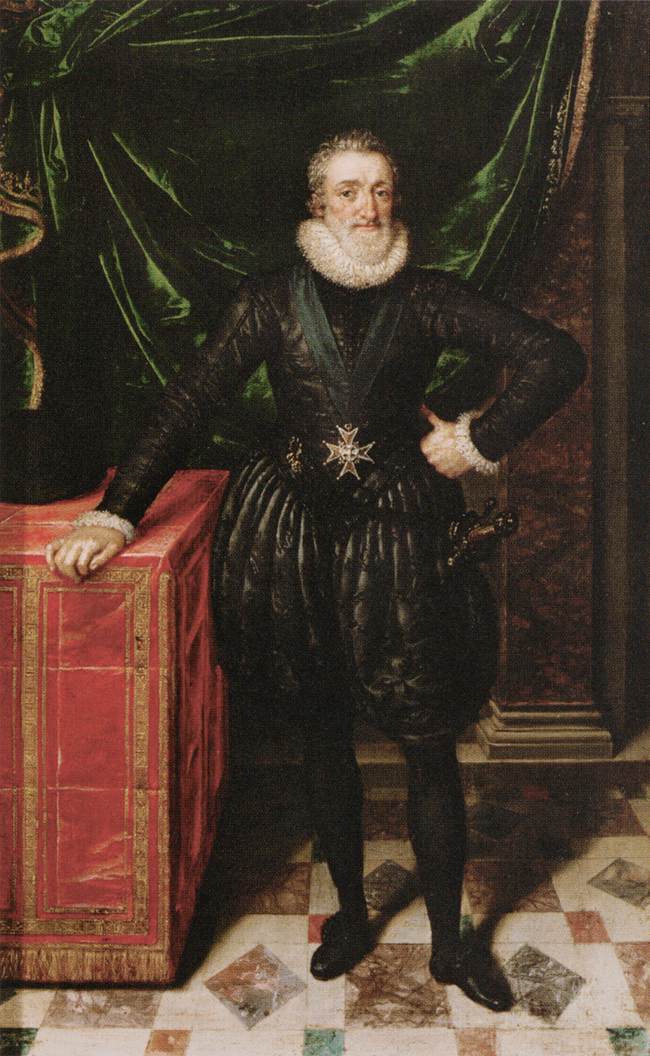 Henry IV, King of France in Black Dress