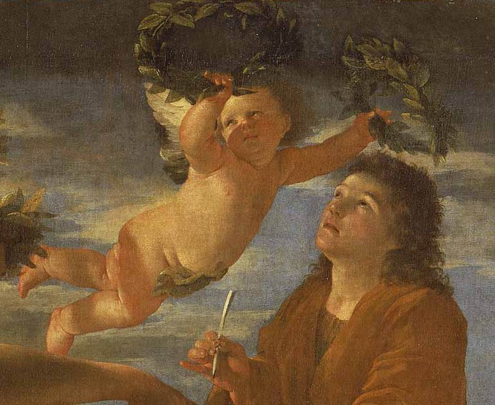 The Inspiration of the Poet (detail)