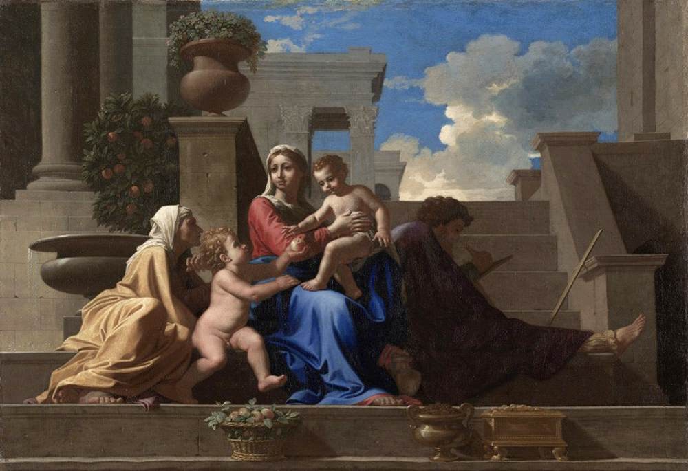 Holy Family on the Steps