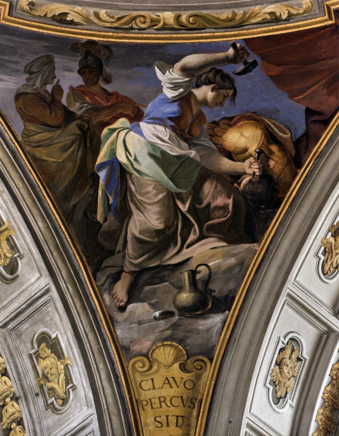 Painting on the pendentive: Jael