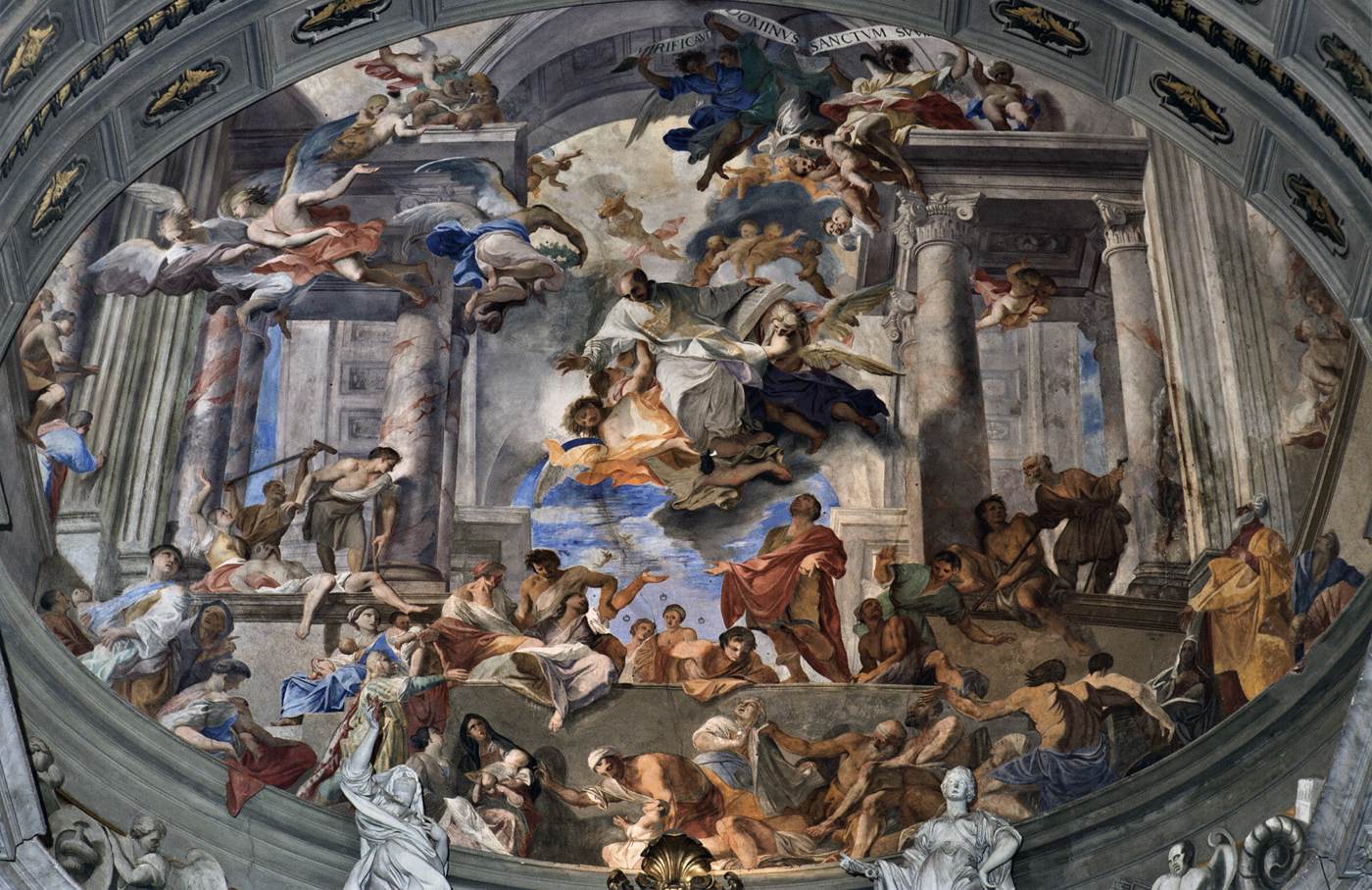 Apse calotte: St Ignatius Helping the Sick and Poor