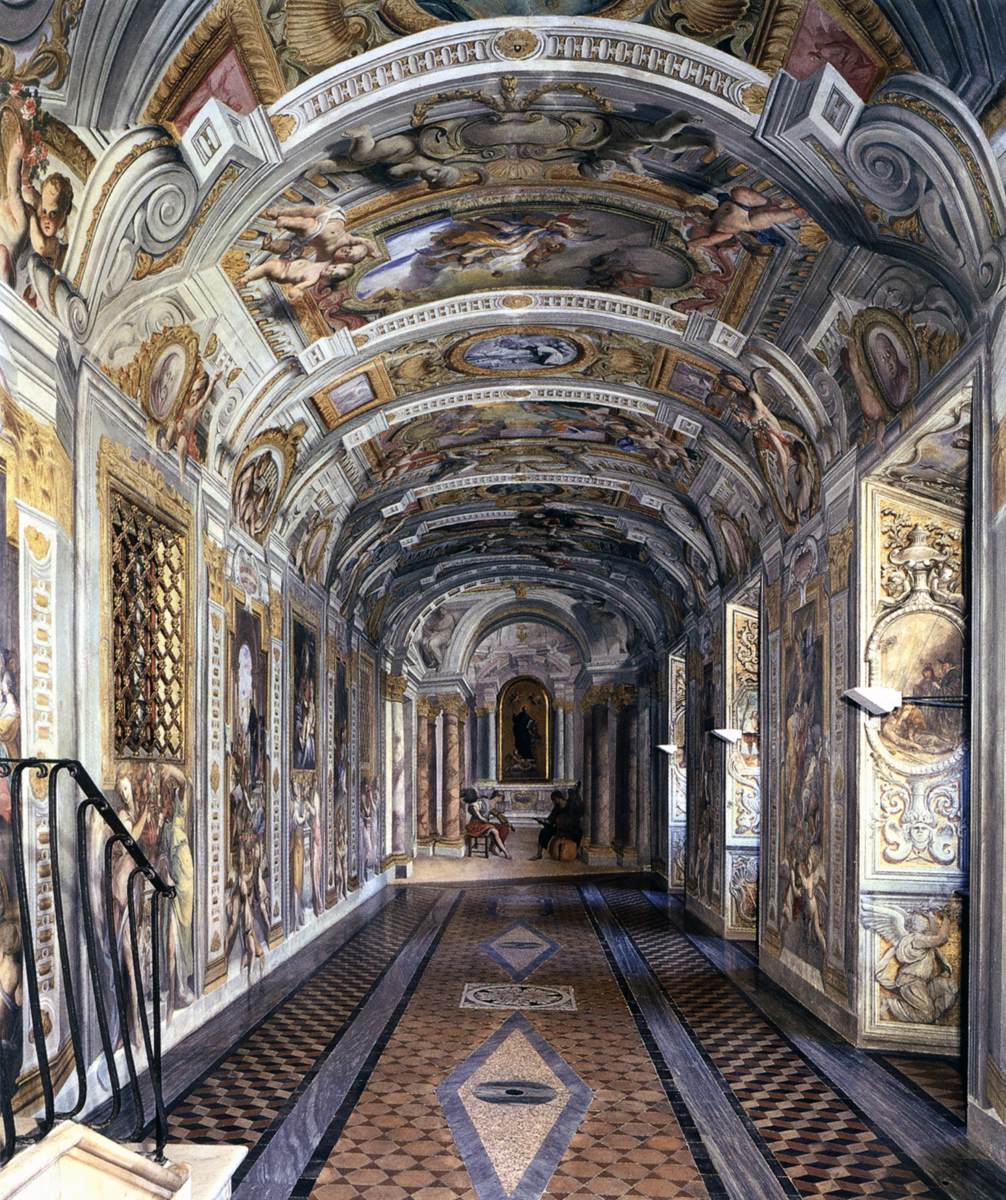 Painting of a corridor