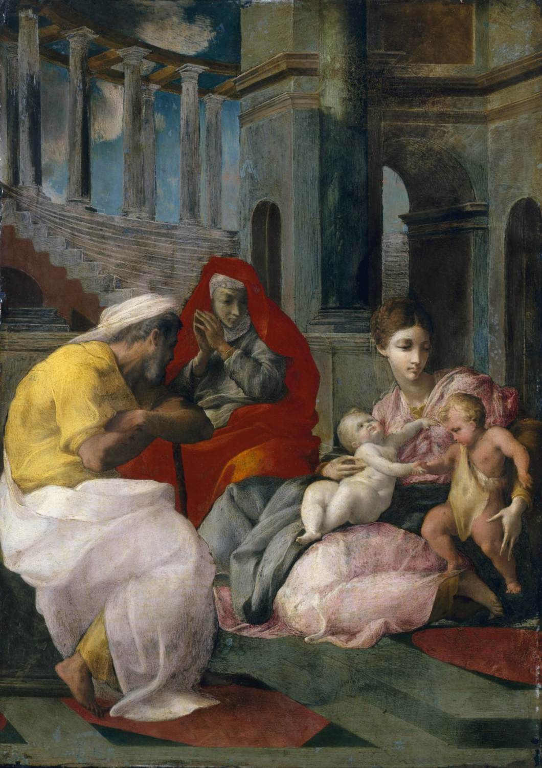 The Holy Family with Sts Elisabeth and John the Baptist