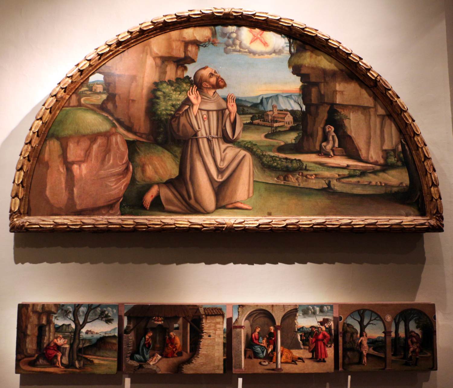 Lunette and predella