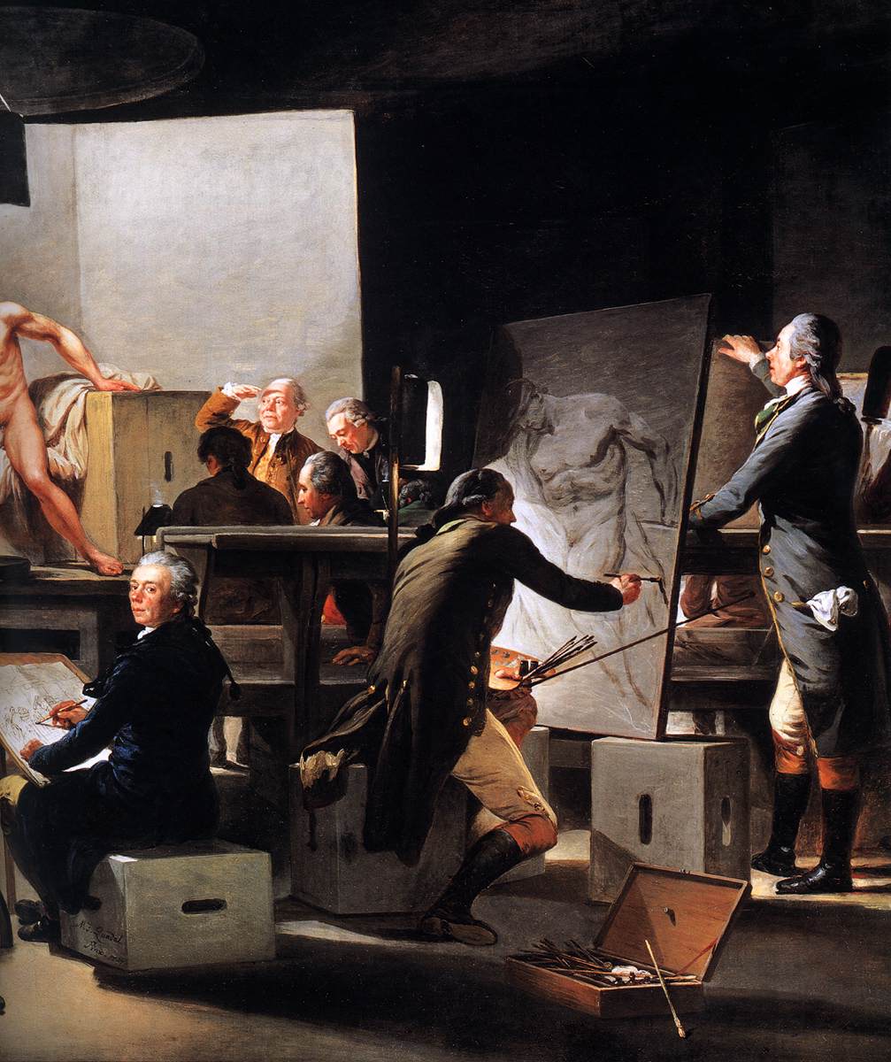 Life Class in the Vienna Academy (detail)