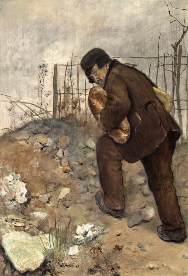 Man with Two Loaves of Breads