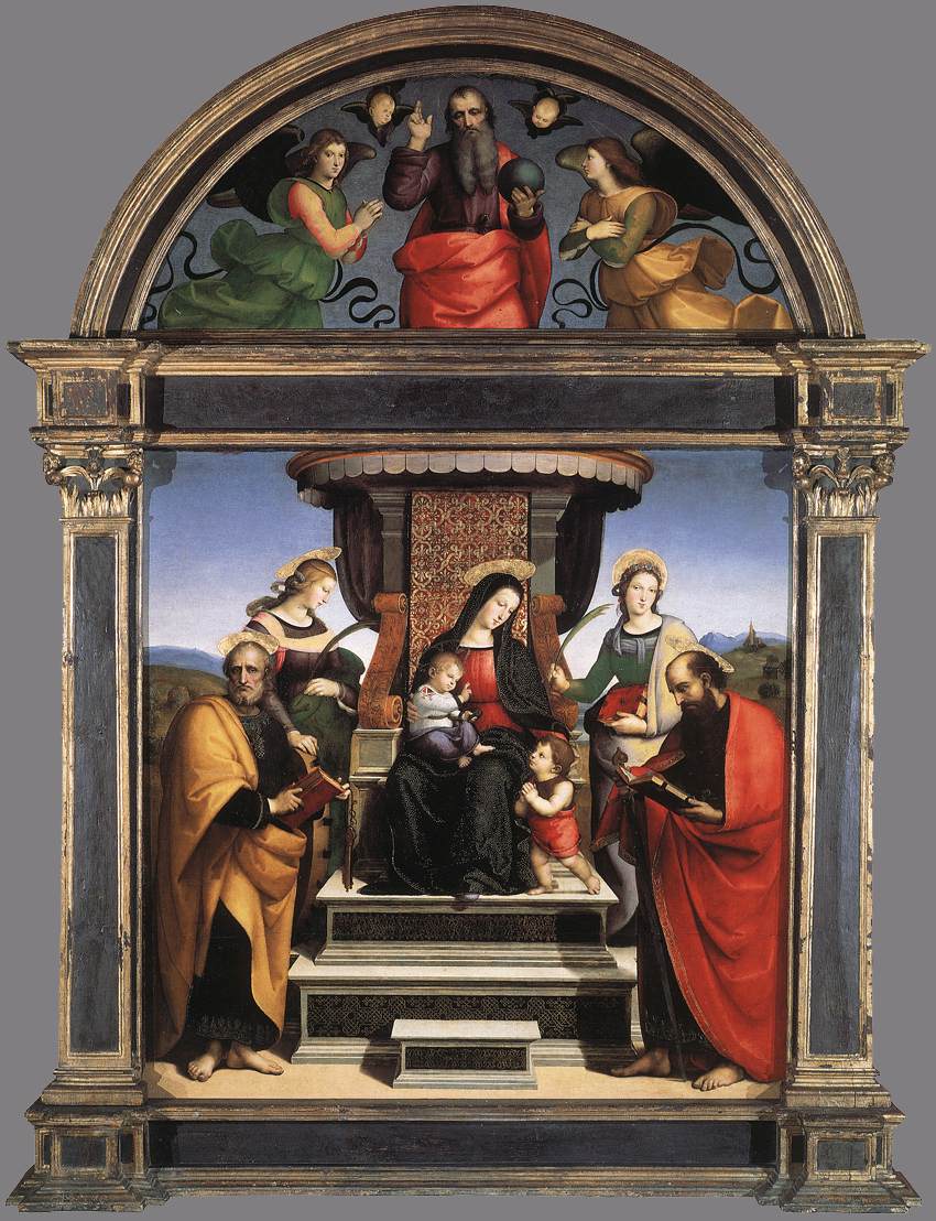 Madonna and Child Enthroned with Saints