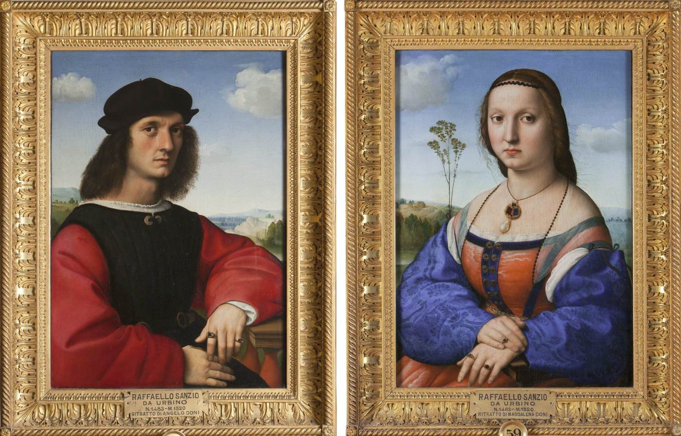 Portraits of Agnolo and Maddalena Doni